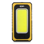 Linterna LED Solar EDM 36126 - Powerbank recargable con carga USB y solar, 10W, 750lm, 3 niveles de brillo, base magnética, ideal para camping y emergencias