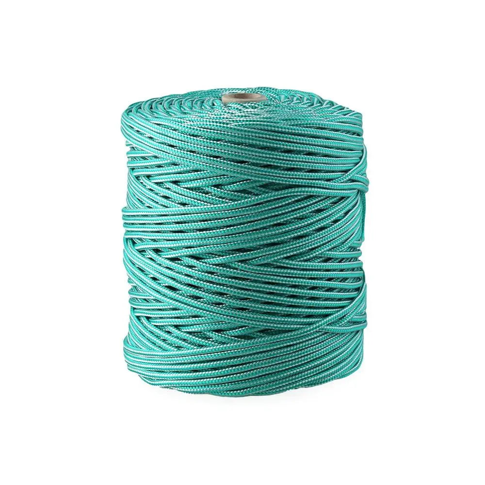 Cuerda de Polipropileno 4.5MM x 200M - Resistente, Flexible y Ligera para Camping, Toldos y Proyectos DIY con Protección UV, Soporta hasta 200kg - Disponible en Marrón, Blanco, Azul y Verde