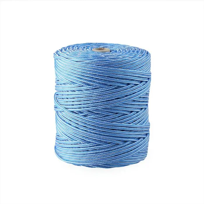 Cuerda de Polipropileno 4.5MM x 200M - Resistente, Flexible y Ligera para Camping, Toldos y Proyectos DIY con Protección UV, Soporta hasta 200kg - Disponible en Marrón, Blanco, Azul y Verde