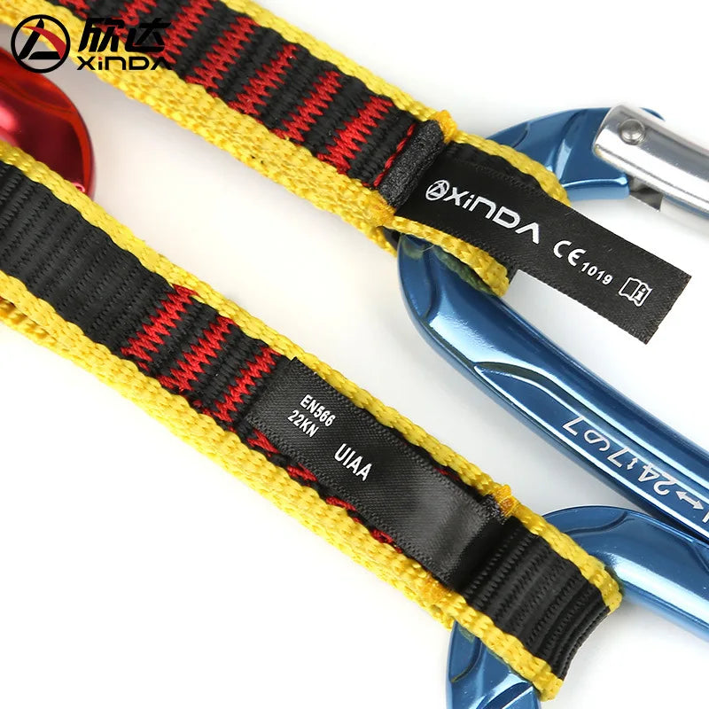 Cinta Express Profesional XINDA para Escalada con Mosquetones de Seguridad