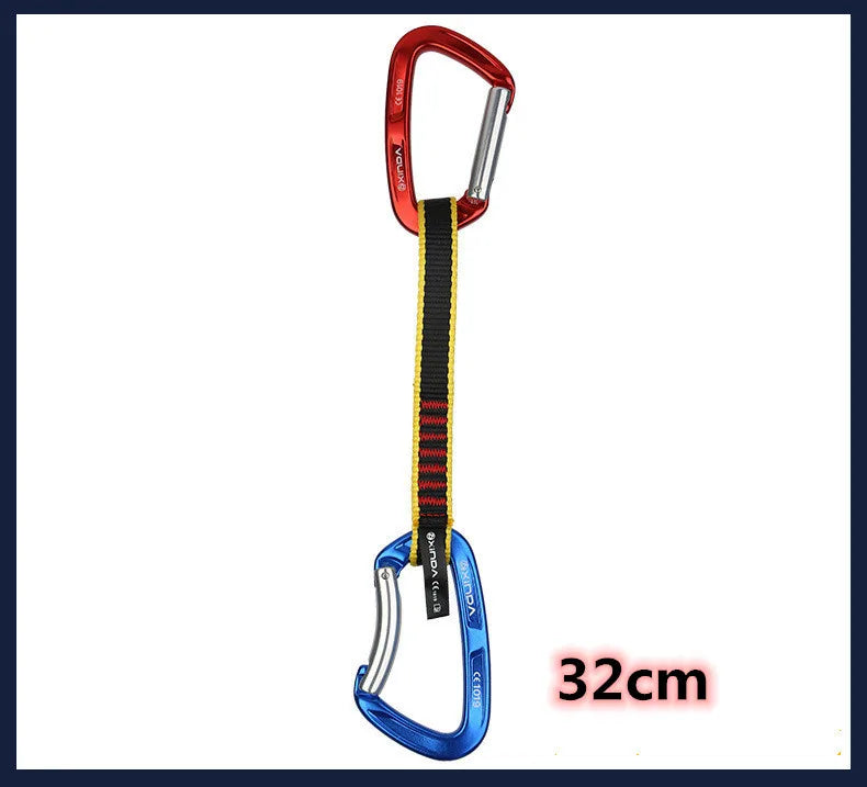 Cinta Express Profesional XINDA para Escalada con Mosquetones de Seguridad