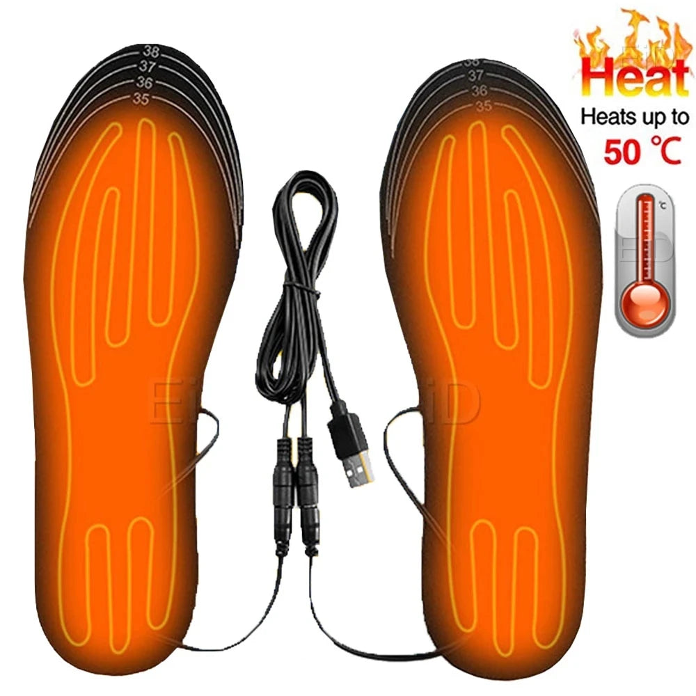Plantillas Calefactables USB para Zapatos, Lavables, Unisex, Modelo WJ014