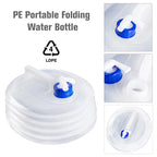 Cubo plegable para exteriores 3L/5L/8L/10L/15L – Bolsa de agua portátil para camping y supervivencia