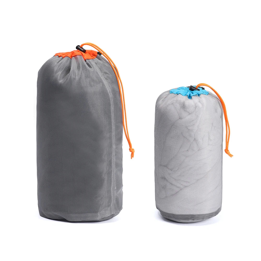 Bolsa de Almacenamiento Ultraligera de Malla para Camping, Senderismo y Deporte - 1 Unidad