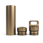 Cápsula Estanca Portátil de Aluminio para Supervivencia Outdoor - Contenedor Multifuncional y Resistente al Agua
