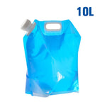 Cubo plegable para exteriores 3L/5L/8L/10L/15L – Bolsa de agua portátil para camping y supervivencia