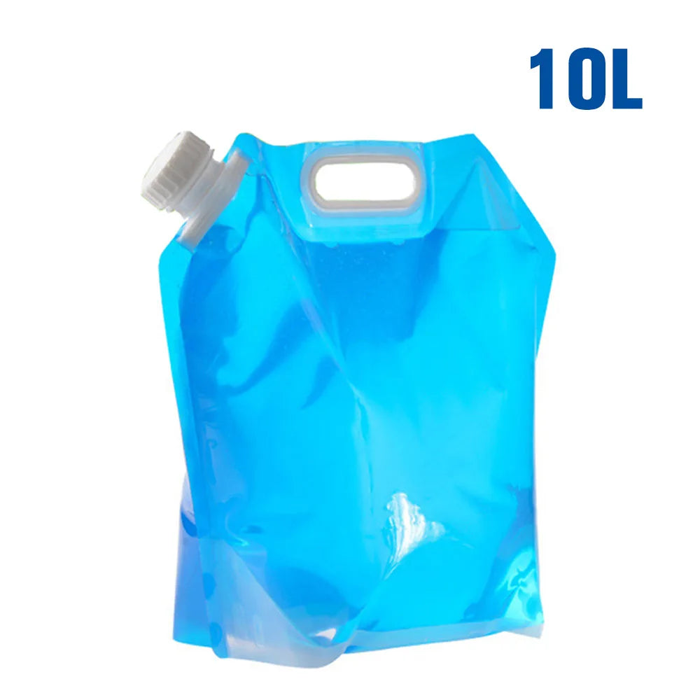 Cubo plegable para exteriores 3L/5L/8L/10L/15L – Bolsa de agua portátil para camping y supervivencia