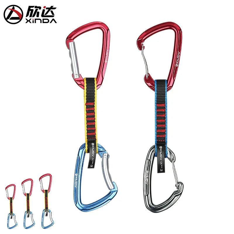 Cinta Express Profesional XINDA para Escalada con Mosquetones de Seguridad