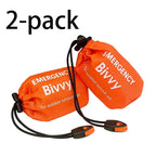 Saco de Dormir de Emergencia Manta Térmica Bivy Ligero Impermeable Portátil para Acampar y Senderismo