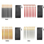 Set de 8 Estacas Ultraligeras de Aleación de Aluminio 18cm para Tienda de Campaña - Camping y Outdoor
