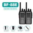 Baofeng BF-88E PMR446 Walkie Talkie 0.5W UHF 16CH VOX Carga USB Radio Bidireccional Portátil Sin Licencia para Europa