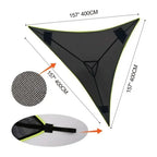 Hamaca Triangular para Varias Personas de Exterior, Plegable, de Malla Resistente para Camping, Viajes y Jardín