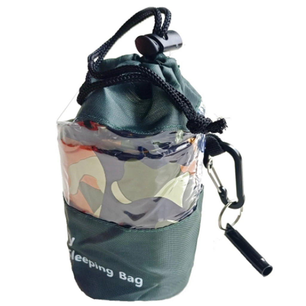 Saco de Dormir de Emergencia para 1-2 Personas Impermeable y Térmico con Silbato para Supervivencia