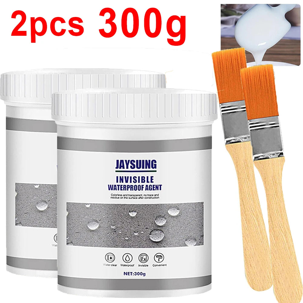 2x 300G Sellador Impermeabilizante Invisible con Brocha