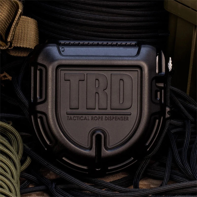 Dispensador de Cuerda Táctico para Exteriores con Cortador Rápido y Caja de Almacenaje Paracord