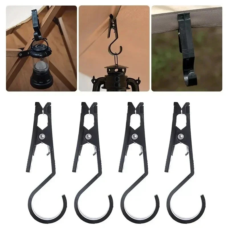 Clip Multiusos Portátil para Toldos – Ganchos para Camping y Viajes