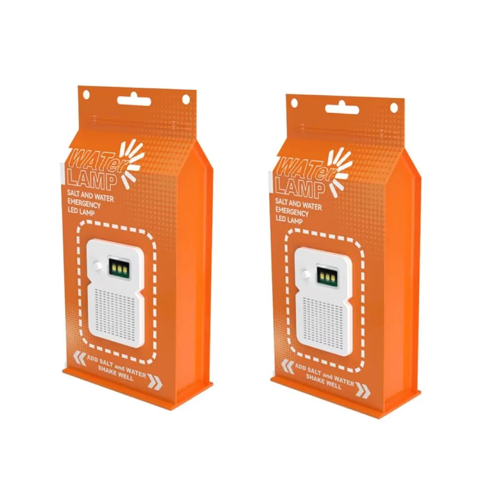 Lámpara LED de Emergencia con Agua Salada para Camping — Portátil, Resistente al Agua, Ahorro de Energía, Ideal para Pesca Nocturna y Viajes al Aire Libre