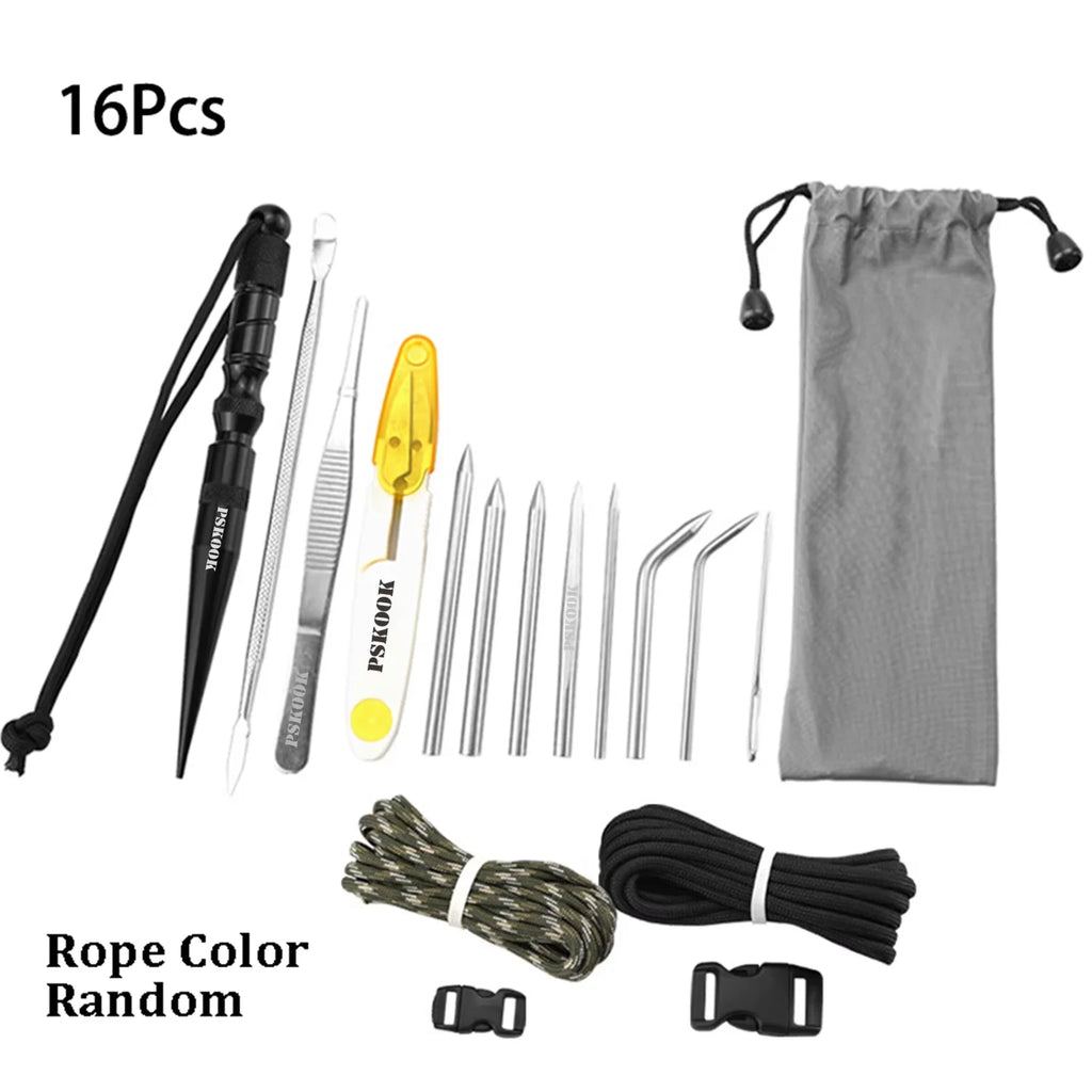 Juego de Agujas Marlinspike de Acero Inoxidable para Paracord en Diferentes Tamaños – Herramientas de Nudos y Costura DIY