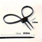 Bridas de Nylon Antideslizantes de Doble Orificio (4 piezas) – Para Hogar, Almacén y Logística