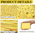 Manta de Supervivencia de Emergencia Exterior 5-30 Unid Oro-Plata Impermeable 130x210cm
