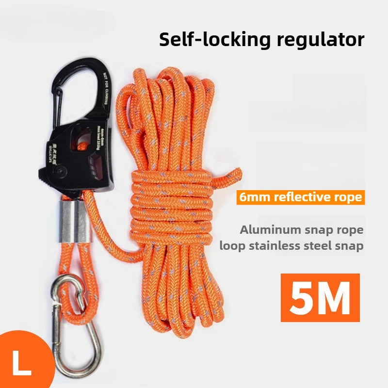 Tensor de cuerda para tienda de campaña de aleación de aluminio, resistente a la corrosión, ligero y portátil