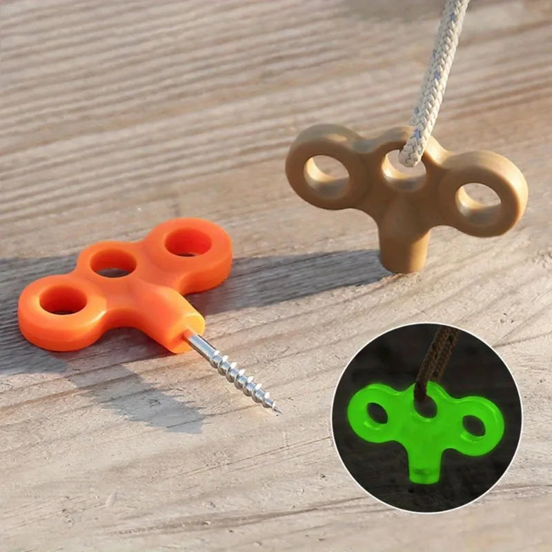10 piezas de anclajes de suelo de acero inoxidable para tienda y exteriores