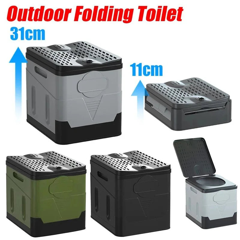 Inodoro Portátil Plegable para Auto y Camping