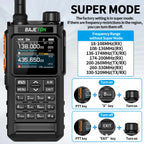 BAJETON BJ7700 Walkie Talkie Multibanda Bluetooth Programable, Reducción de Ruido, AM/FM Radio Ham para Camping BJ8200