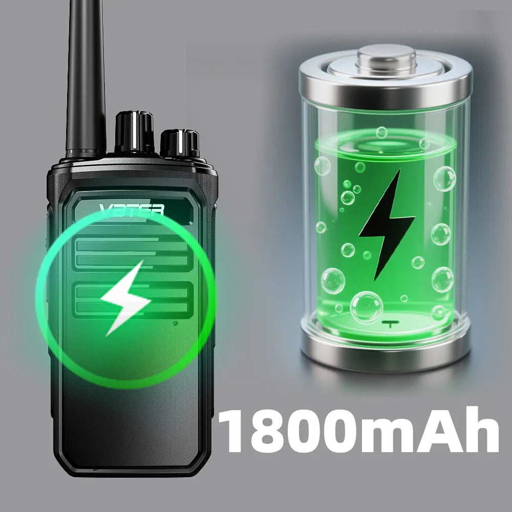 Walkie Talkie VBTER VBT-88 PMR446 Portátil | 16 Canales | 3-5km Alcance | Radio Bidireccional de Mano