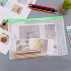 Bolsa de Almacenamiento con Cierre de Malla Impermeable para Documentos – Tamaños A3/A4/A5/A6