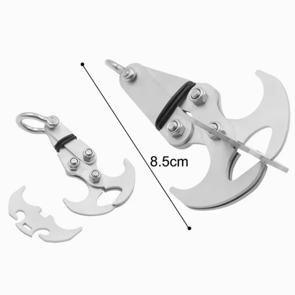 Garra de Escalada Plegable Multifunción de Acero Inoxidable para Supervivencia y Camping Outdoor