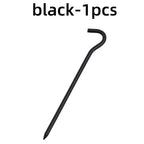 Clavo para Tienda de Campaña de Aluminio 18cm con Gancho – Estaca para Camping, Hamaca y Senderismo