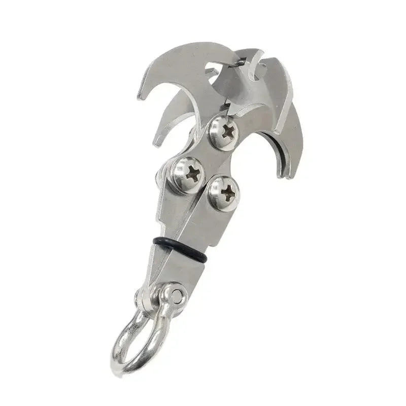 Garra de Escalada Plegable Multifunción de Acero Inoxidable para Supervivencia y Camping Outdoor