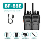 Baofeng BF-88E PMR446 Walkie Talkie 0.5W UHF 16CH VOX Carga USB Radio Bidireccional Portátil Sin Licencia para Europa