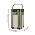 Lámpara Solar Portátil para Camping con Batería 2000mAh, Carga Solar y Power Bank