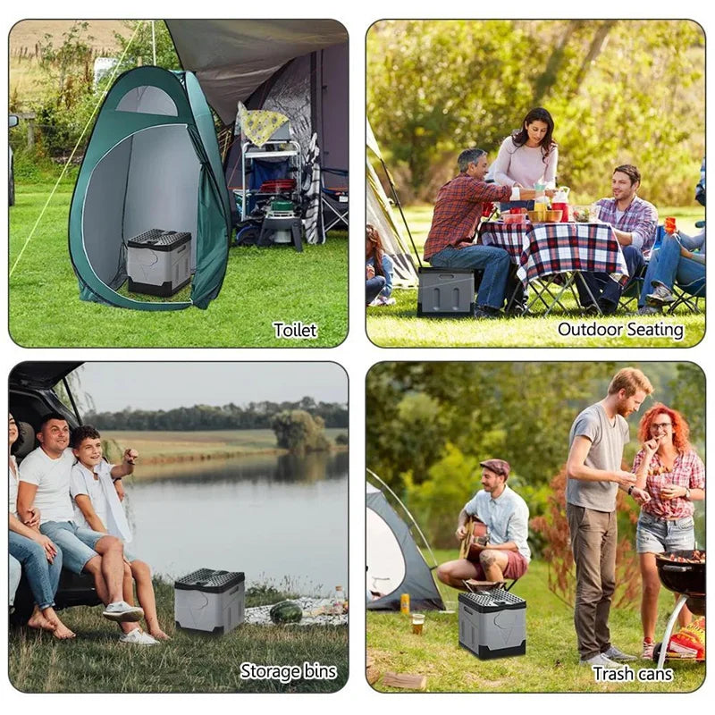 Inodoro Portátil Plegable para Auto y Camping