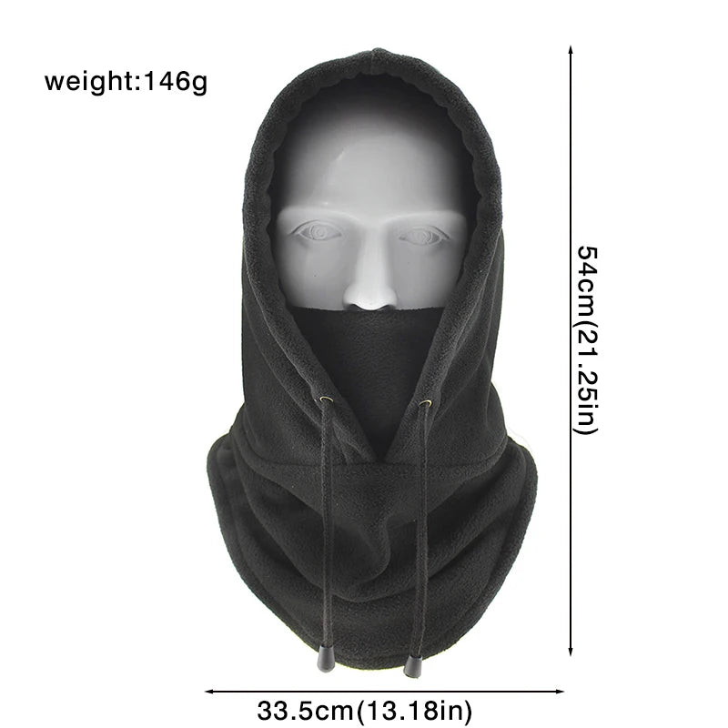 Pasamontañas Polar de Felpa para Invierno – Gorro Cortaviento Grueso para Esquí, Ciclismo y Actividades al Aire Libre Hombre/Mujer