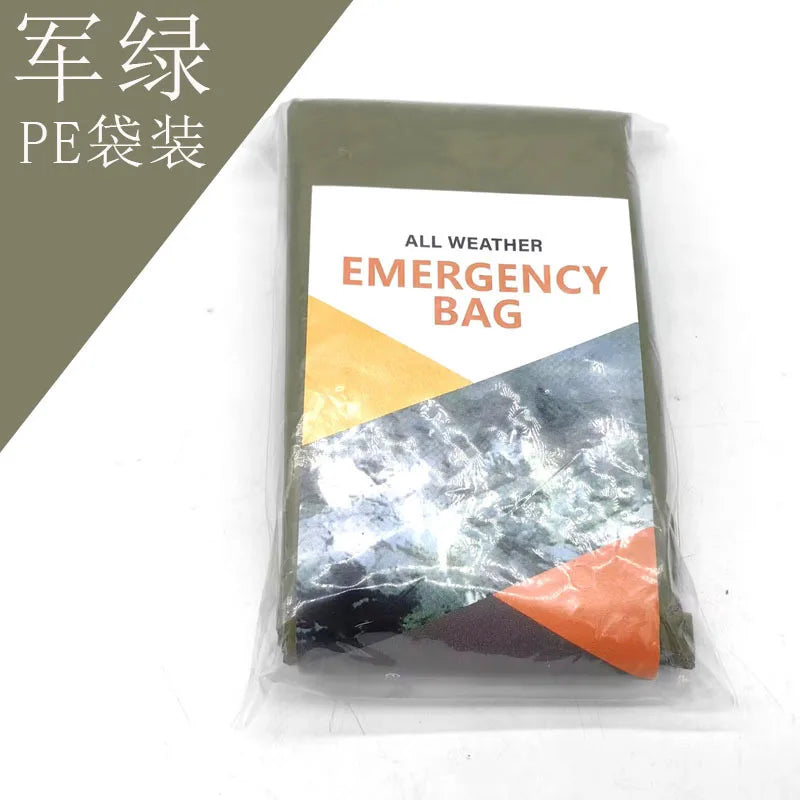 Saco de Dormir de Emergencia Manta Térmica Bivy Ligero Impermeable Portátil para Acampar y Senderismo