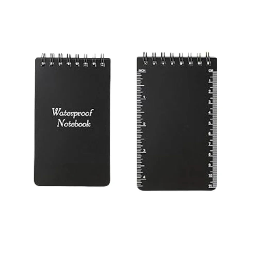 Bloc de notas táctico impermeable de bolsillo con páginas rayadas - Mini libreta para exteriores, hogar y oficina