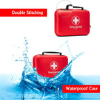 Bolsa de Primeros Auxilios Vacía de PU Impermeable para Viajes, Coche, Hogar y Camping
