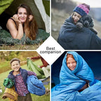 Saco de dormir ultraligero impermeable tipo sobre para camping – 4 estaciones
