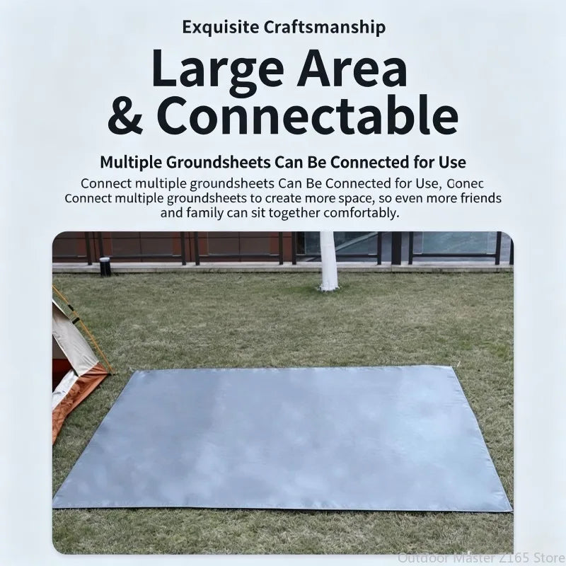 Lona Impermeable para Tienda de Campaña 210D Oxford Antidesgarro - Esterilla de Suelo para Camping, Senderismo y Playa