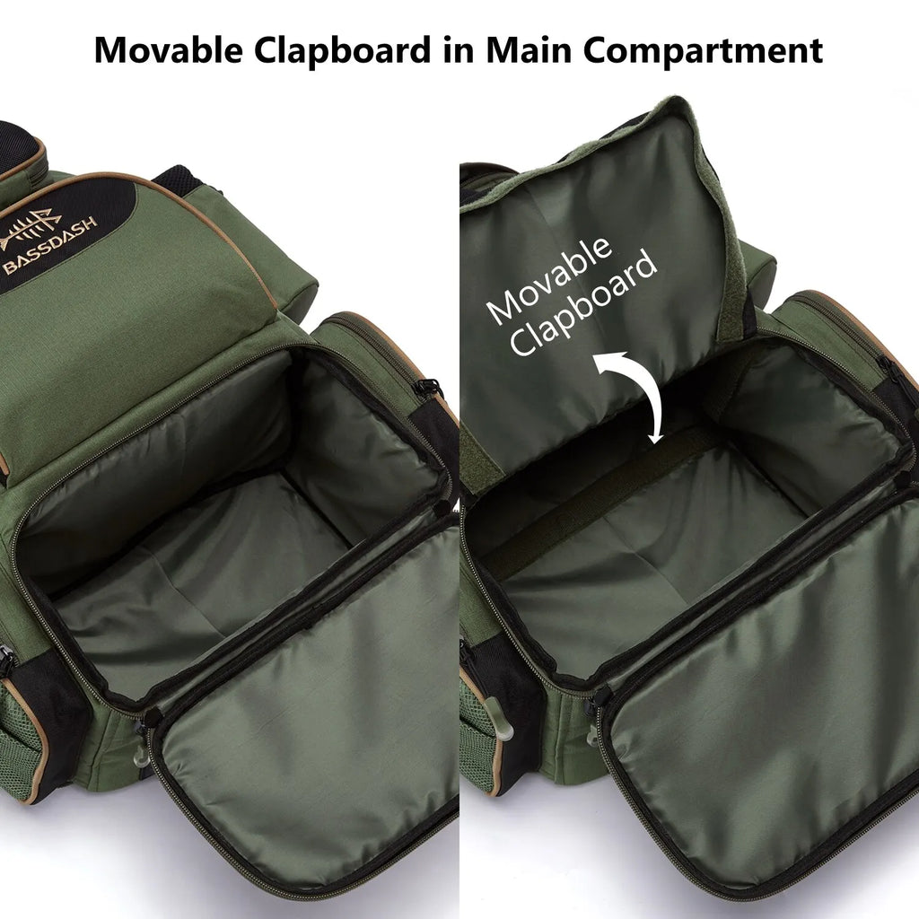 Mochila Bassdash para Pesca: Táctica, Ligera y Multifuncional