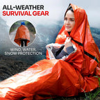 Saco de Dormir de Emergencia para Supervivencia y Aventuras al Aire Libre – Bivy Impermeable de Mylar