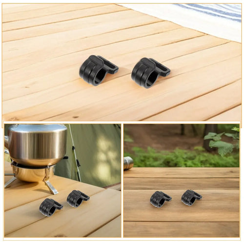 50 Piezas Clips Plásticos Tipo C para Tienda de Campaña – Reparación, Fijación de Lonas y Sombra, Sujeción de Poste, A Prueba de Viento