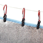 Pinzas de Lona para Camping, 10/15/20 Piezas - Clips de Toldo y Tienda para Exterior