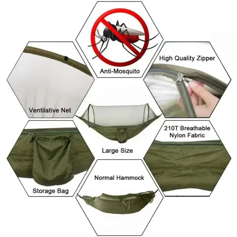 Hamaca de Camping Exterior con Mosquitera