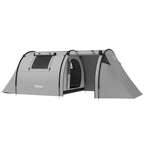 Tienda de campaña para 3 personas con ventanas, gancho y bolsa de transporte impermeable 3000mm 470x220x150 cm verde