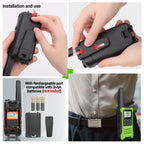 2 Radios Baofeng F22 Mini Walkie Talkie PMR 446MHz Largo Alcance NOAA Cargador Tipo-C Portátiles para Senderismo