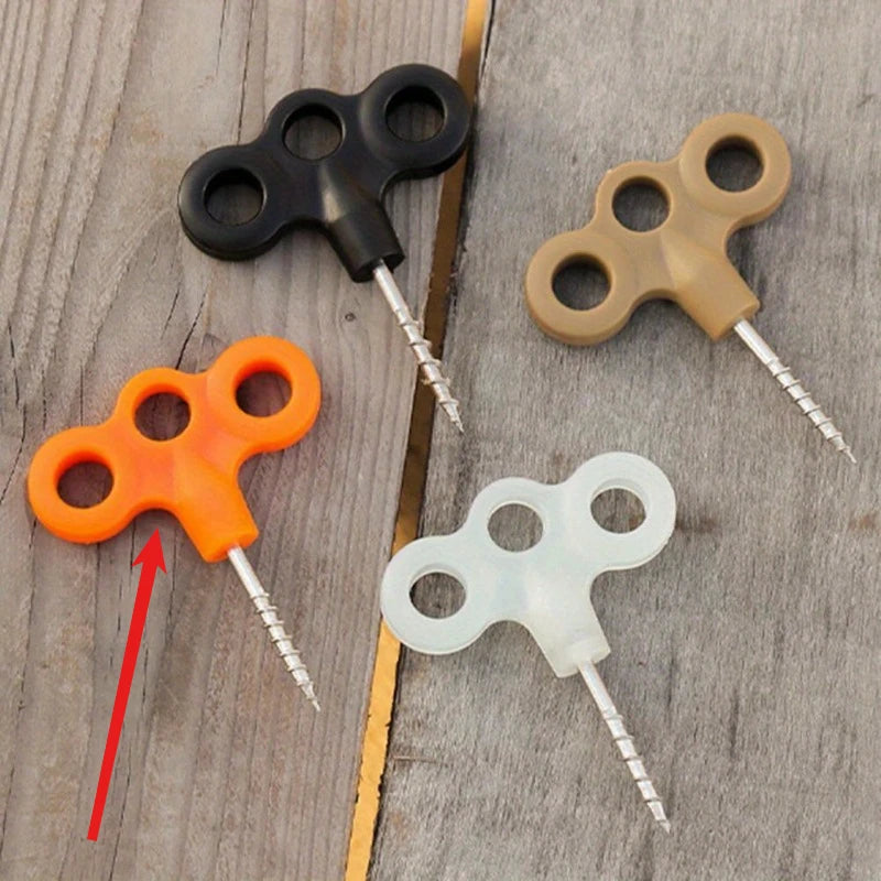 10 piezas de anclajes de suelo de acero inoxidable para tienda y exteriores
